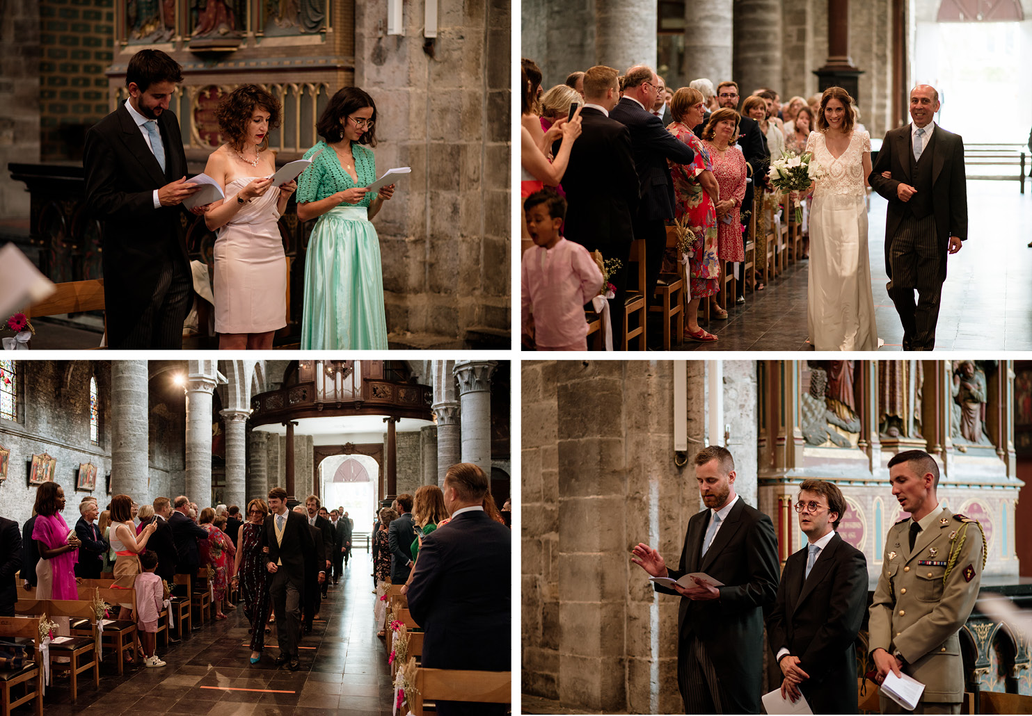 Mariage à l'église de Tournai